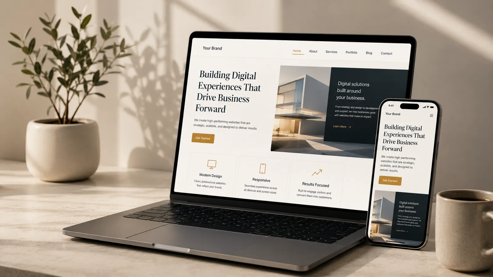 Website development illustration